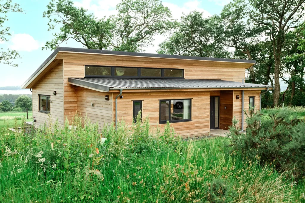 Miller's Hill luxury lodge nestled among trees in Dumfries and Galloway