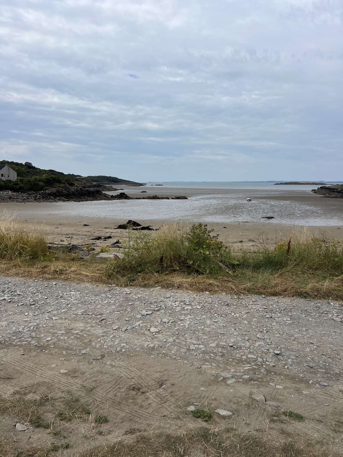 Carrick Bay beach looking out to sea, South West Scotland