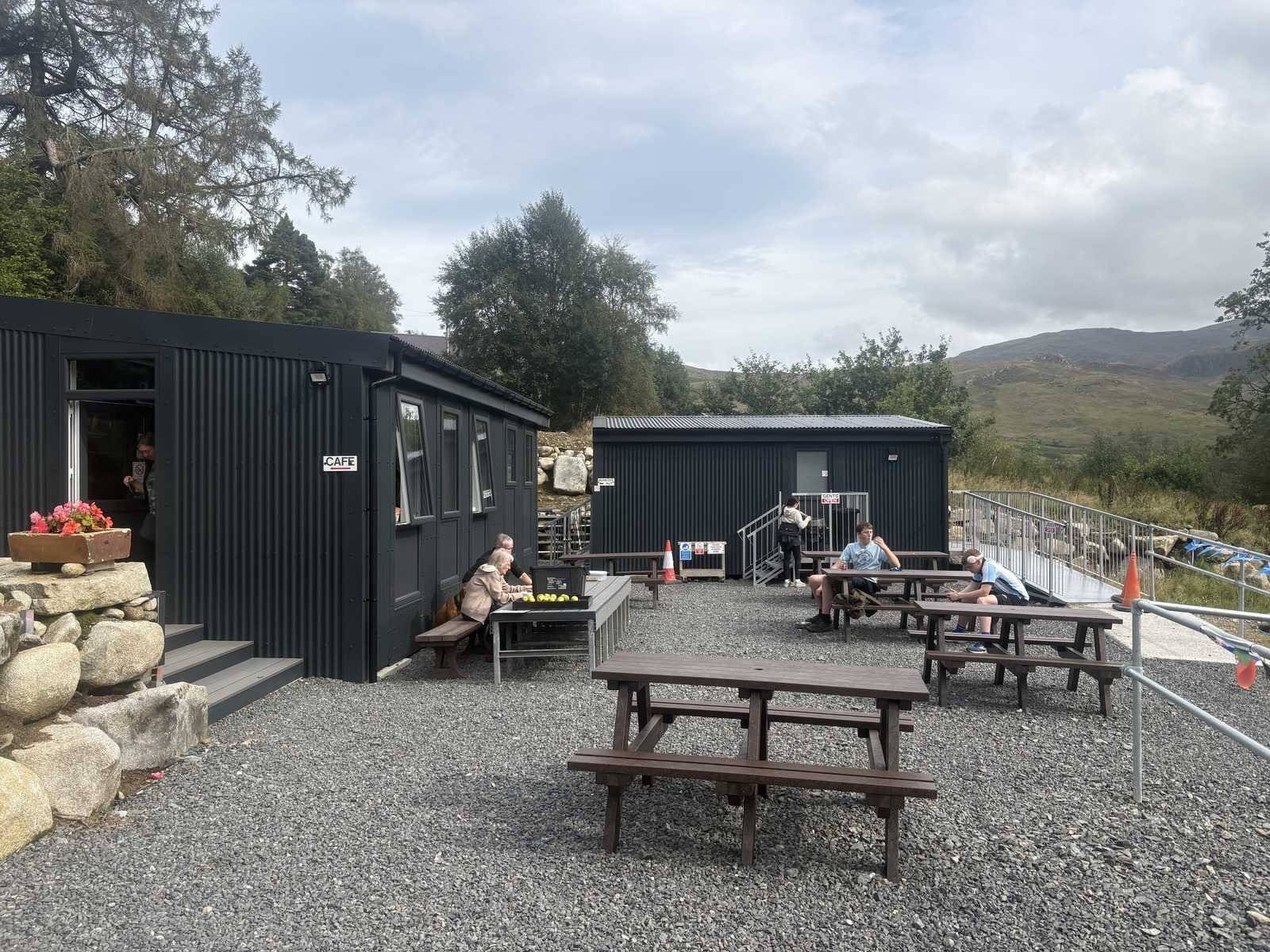 The cafe at Glentrool visitor centre